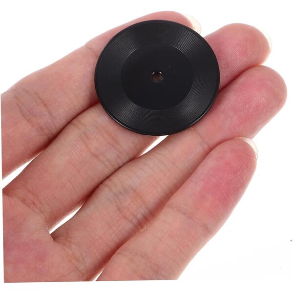 WOONEKY 12 Mini Dischi Vinile Decorativi Retro per Casa delle Bambole e Ambienti Vari