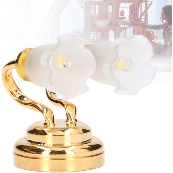 Greensen Applique Murale LED Miniature 1:12 Decorazione Elegante Casa Bambole
