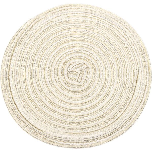 QUARKZMAN Tappeto Miniatura 7.24" in Poliestere Beige per Casa delle Bambole 1:12