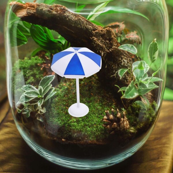 INOOMP Mini Parasol Spiaggia 6 pezzi per Casa Bambole e Scenari Miniature