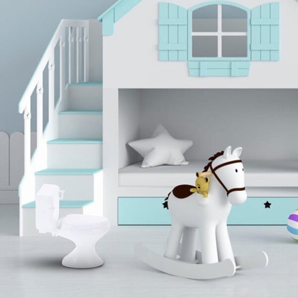 Set 4 Mini Toilettes Realistiche per Casa delle Bambole Accessori Decorativi