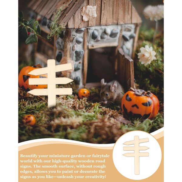 15 Miniatur-Holzplatten für Gärten und Feenhäuser – widerstandsfähige und kreative Dekorationen