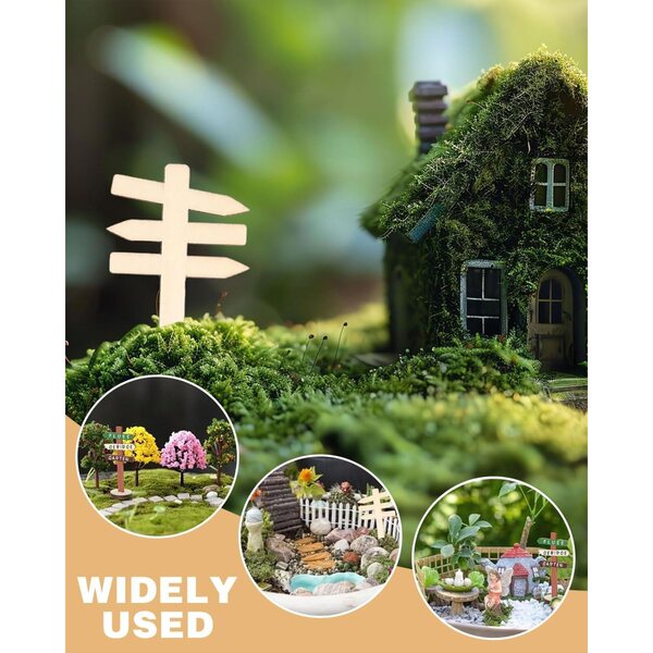 15 Miniatur-Holzplatten für Gärten und Feenhäuser – widerstandsfähige und kreative Dekorationen