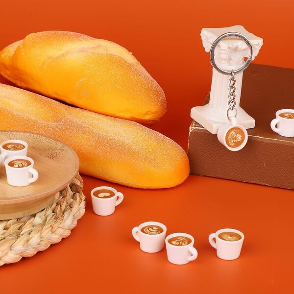 Tinoaly 40 mini tazzine da caffè in resina per decorazioni e gioielli 2,3x1,8x1,4 cm