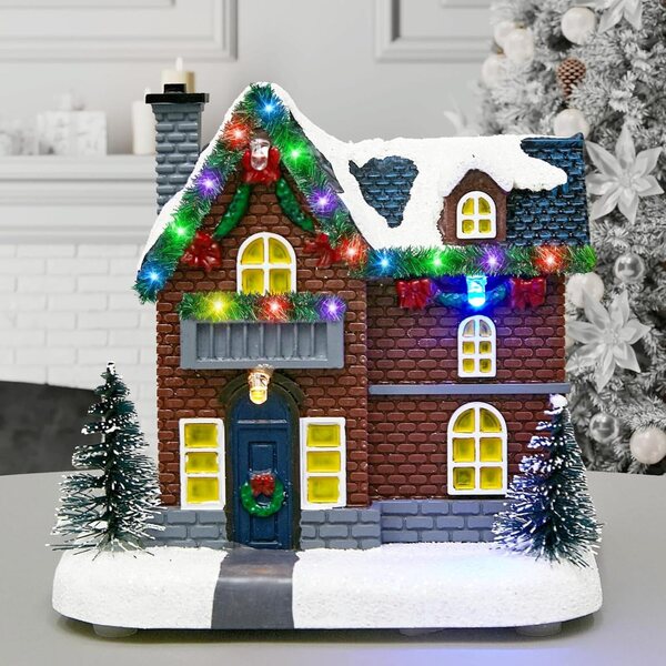 Guirlande luminosa LED miniatura per casa delle bambole, 4 pezzi decorazione natalizia