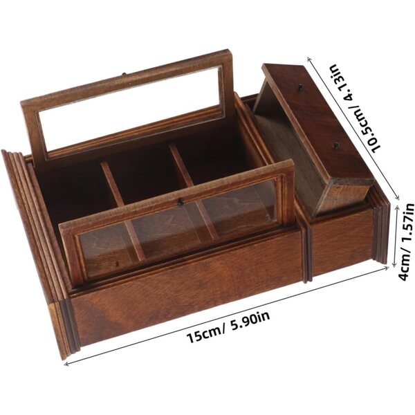 Gatuida Étagère Miniature in Legno per Casa delle Bambole - Mobiletto Decorativo e Funzionale