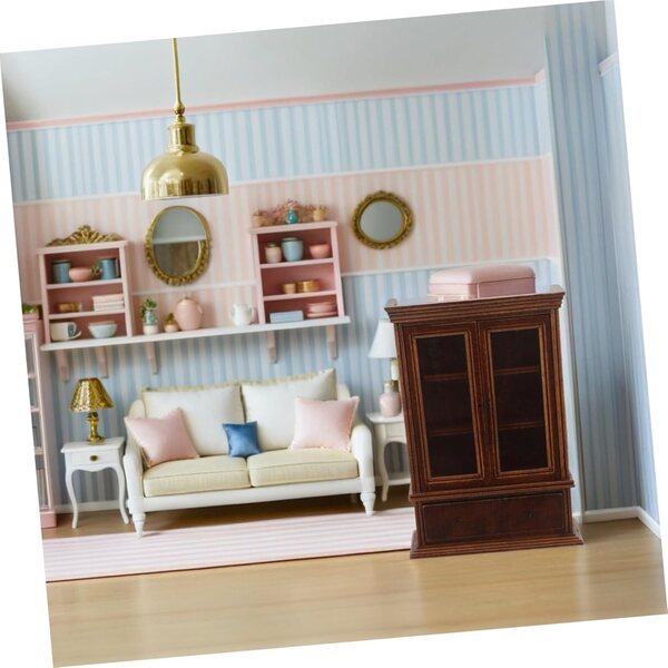 Gatuida Étagère Miniature in Legno per Casa delle Bambole - Mobiletto Decorativo e Funzionale