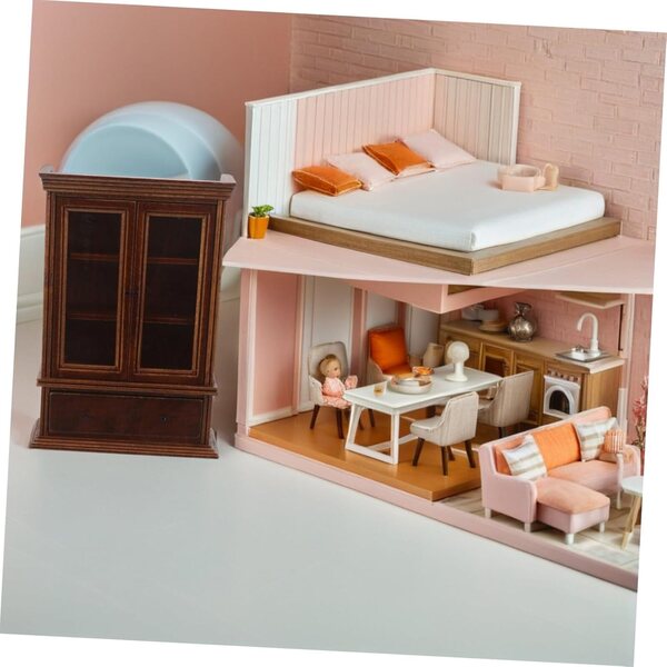 Gatuida Étagère Miniature in Legno per Casa delle Bambole - Mobiletto Decorativo e Funzionale