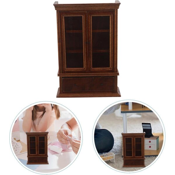 Gatuida Étagère Miniature in Legno per Casa delle Bambole - Mobiletto Decorativo e Funzionale