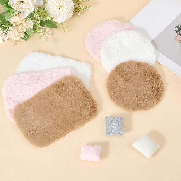 GORGECRAFT Set 6 Tappeti e 3 Cuscini Miniature per Casa delle Bambole 1:12