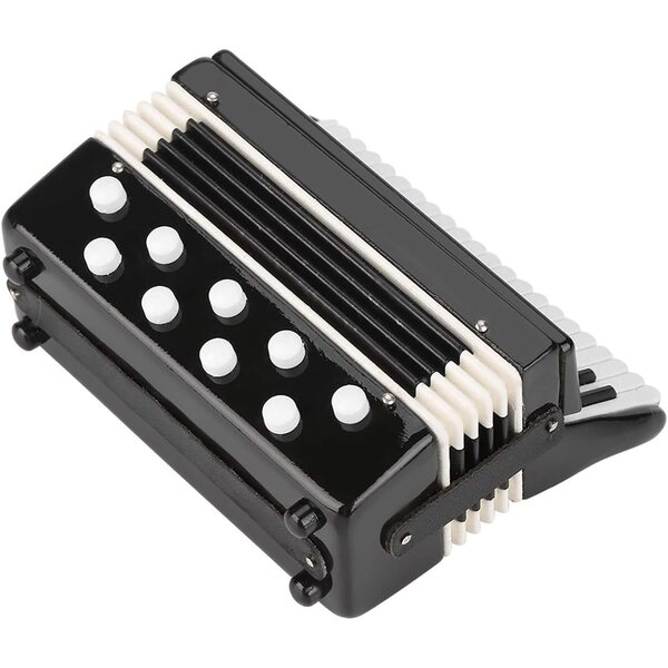 Modello Miniatura di Fisarmonica WAHEWUD con Scatola di Conservazione 9x7,5x4 cm