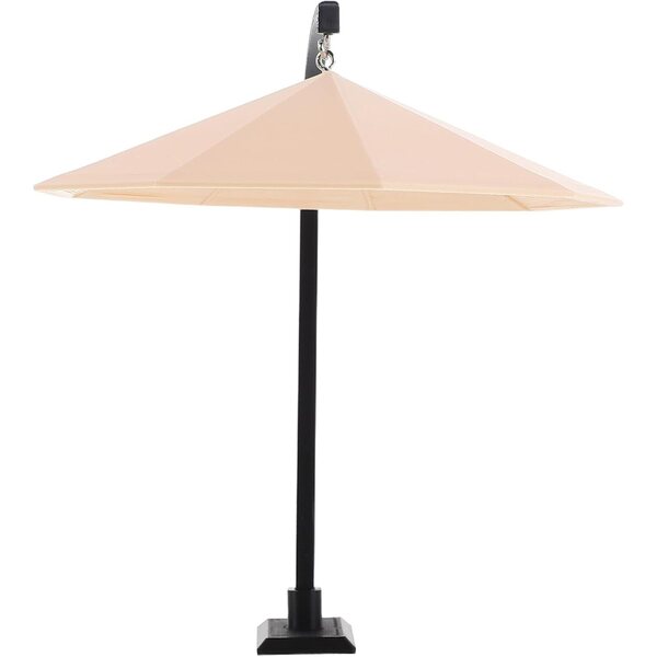 Mini Parasol da Giardino Beige 12,5 cm Resistente per Casa delle Bambole e Terrari