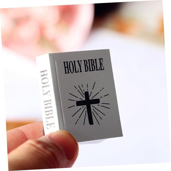 Set 4 Mini Bible in carta per casa delle bambole - Decorazioni Miniature LRXIYODE