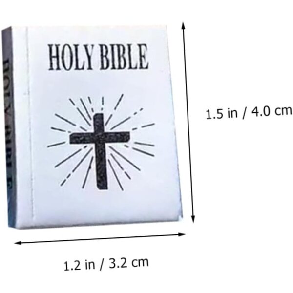 Set 4 Mini Bible in carta per casa delle bambole - Decorazioni Miniature LRXIYODE
