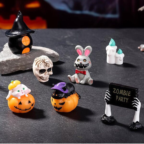 Yamobi Ghosts Mini Resina Halloween 45pz - Figurine Fantasmi e Zucche Miniature