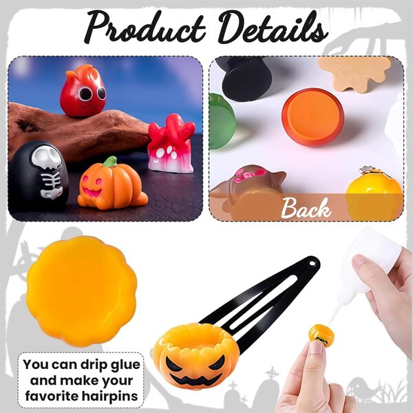 Yamobi Ghosts Mini Resina Halloween 45pz - Figurine Fantasmi e Zucche Miniature
