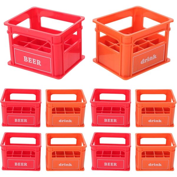 Gatuida Set 10 Mini Casse Vino in Plastica per Casa delle Bambole Accessori Decorativi
