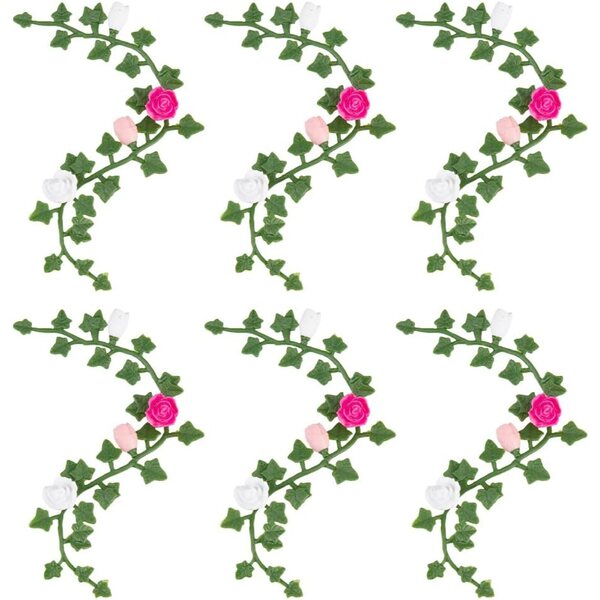 PH PandaHall 6 Weinberge, künstliche Blumen, Miniaturen für Mikrolandschaften und Puppenhäuser