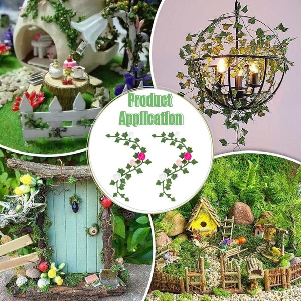 PH PandaHall 6 Weinberge, künstliche Blumen, Miniaturen für Mikrolandschaften und Puppenhäuser