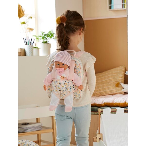 Sac à Dos Porte Bambolotto VERTBAUDET per Bambini, Anse Regolabili 30x22 cm