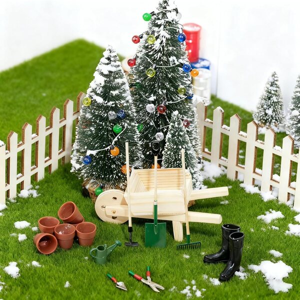 Kit Giardino Lutin 14 Pezzi Accessori Miniature per Natale e Decorazioni Bambini