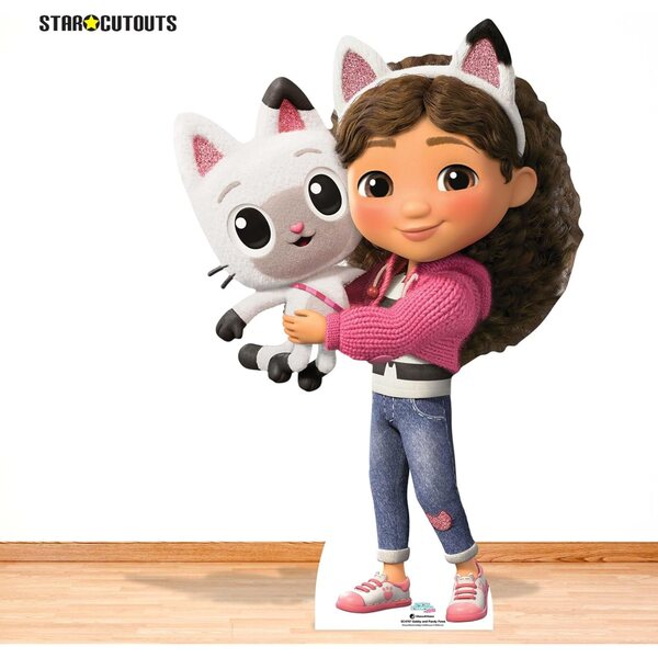 Gabby und Pandy Paws Pappaufsteller 95 cm – Gabby's Dollhouse Partydekoration