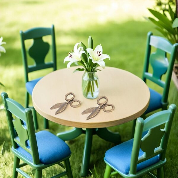 Set 50 Mini Cisecchi Vintage in Lega di Rame per Casa delle Bambole e Decorazioni