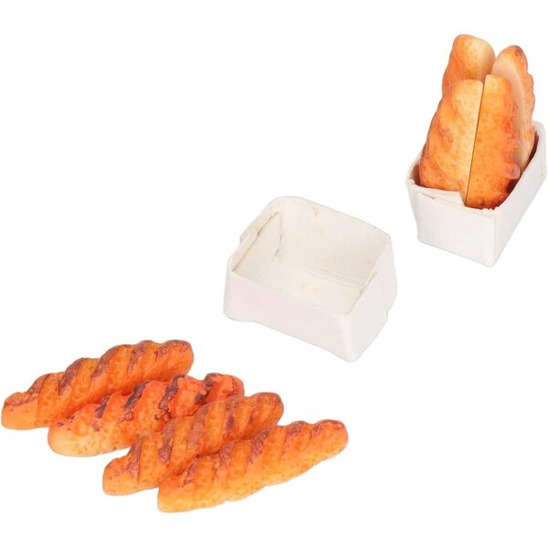Realistisches Puppenhaus-Miniatur-Harzbrot – 40-teiliges Set + 10 Sockel