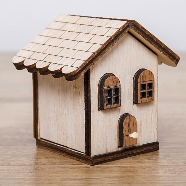 INOOMP 24 Bottoni in Legno Miniature 1:12 per Mobili e Cassetti Casa Bambole