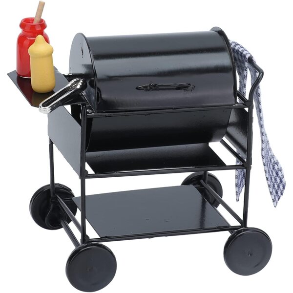 Mini Barbecue 1:12 in Metallo per Case di Bambole, Accessori per Bambini