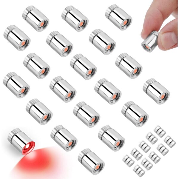 20 Mini Luci LED a Batteria per Casa delle Bambole e Decorazioni Feste - Rosse
