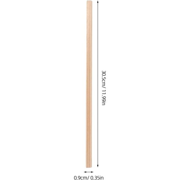 Plinthe Casa delle Bambole 30 cm in Legno di Pino Naturale - Set 5 Moulures Miniature