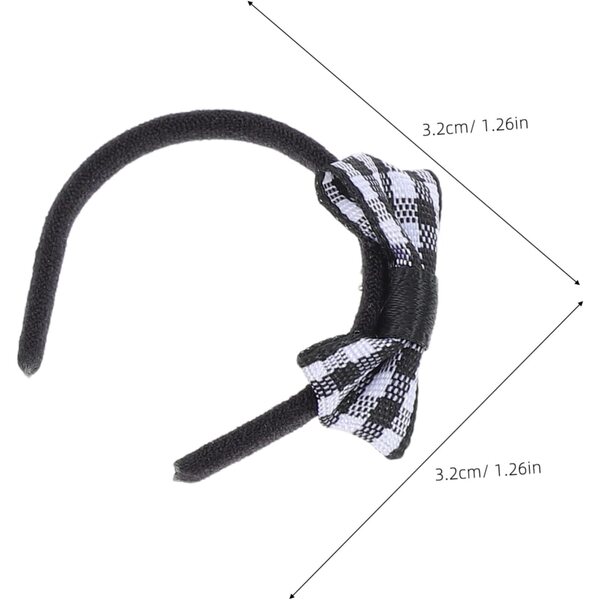 Beaupretty Set di 6 Mini Cerchi con Fiocco per Bambole e Case delle Bambole 3,2 cm