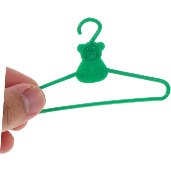 KOMBIUDA 100 Mini Cintres in Plastica per Abiti di Bambole e Decorazioni