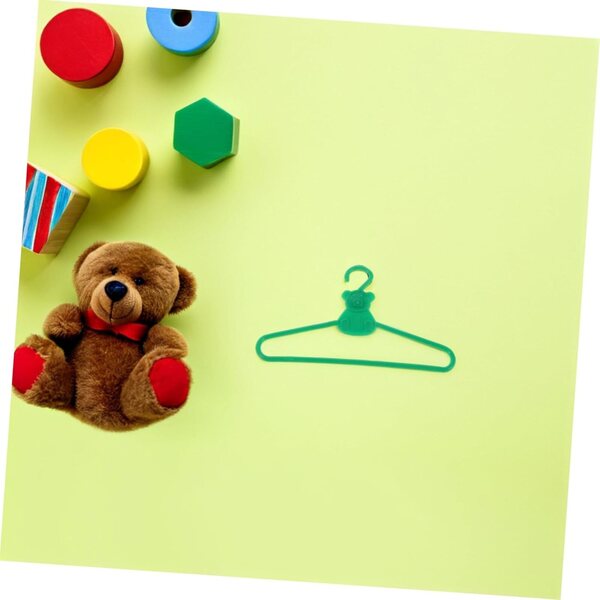 KOMBIUDA 100 Mini Cintres in Plastica per Abiti di Bambole e Decorazioni