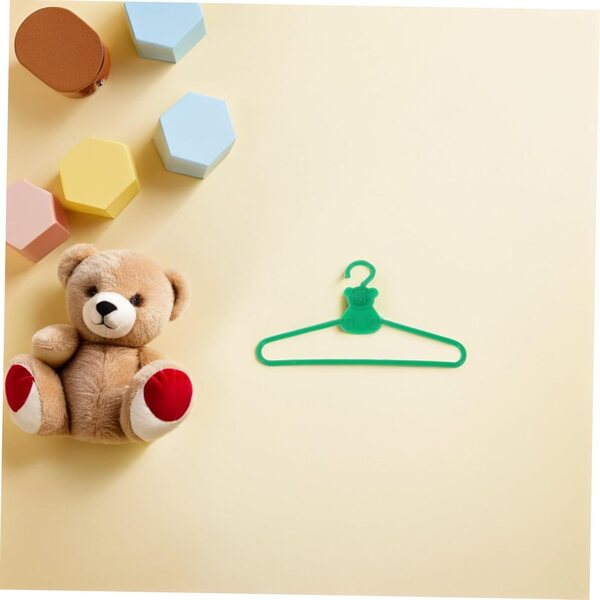 KOMBIUDA 100 Mini Cintres in Plastica per Abiti di Bambole e Decorazioni