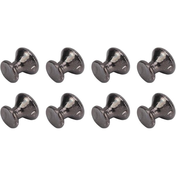Brrnoo Set 8 bottoni miniatura neri per cassetti e scatole portagioie 1:12