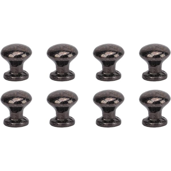 Brrnoo Set 8 bottoni miniatura neri per cassetti e scatole portagioie 1:12