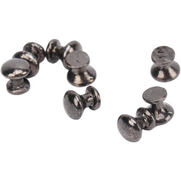 Brrnoo Set 8 bottoni miniatura neri per cassetti e scatole portagioie 1:12