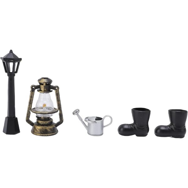 Set Accessori Miniatura Giardino e Fattoria per Case delle Bambole in Legno e Plastica