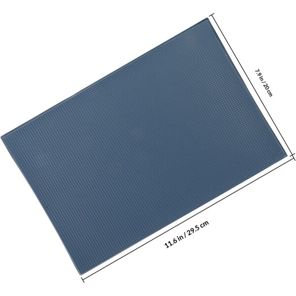 Tessere Miniature in PVC Blu Marina per Tetti Case di Bambole 4 Pezzi 1/100