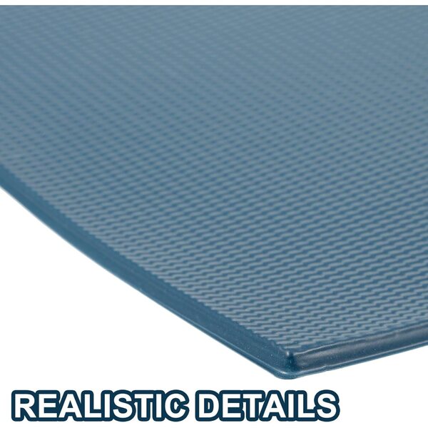 Tessere Miniature in PVC Blu Marina per Tetti Case di Bambole 4 Pezzi 1/100