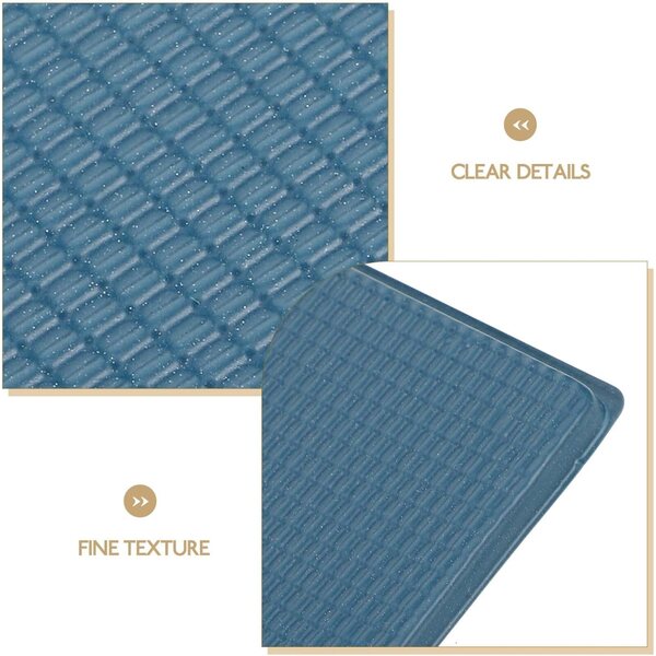 Tessere Miniature in PVC Blu Marina per Tetti Case di Bambole 4 Pezzi 1/100