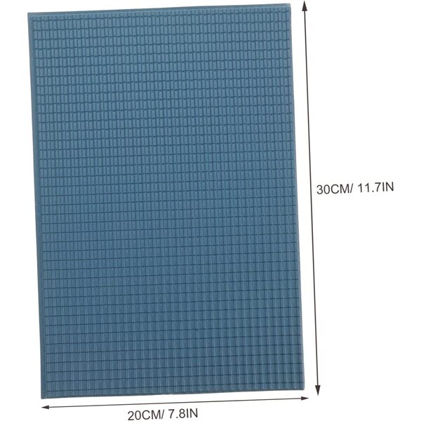 Tuiles Miniature PVC 1/25 Grigie Realistiche per Diorama e Case delle Bambole - 6 Pezzi