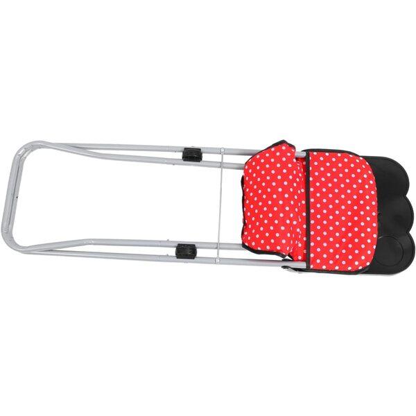 Gatuida Chaise Haute per Bambole rossa, accessorio gioco di ruolo, leggera e compatta