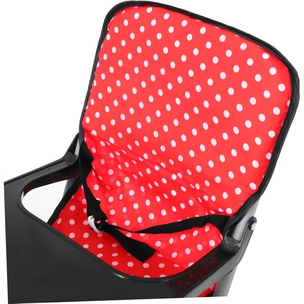 Gatuida Chaise Haute per Bambole rossa, accessorio gioco di ruolo, leggera e compatta