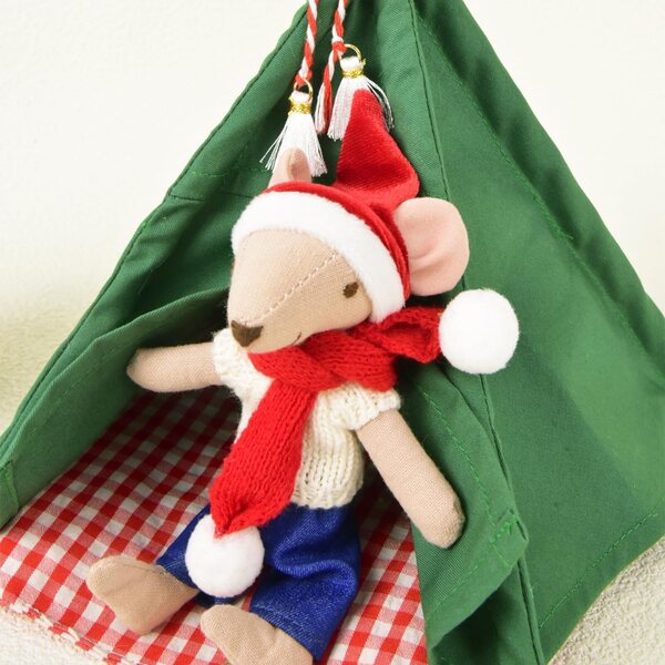 1:12 Puppenhaus gestricktes Bettzelt, gelb, handgefertigt