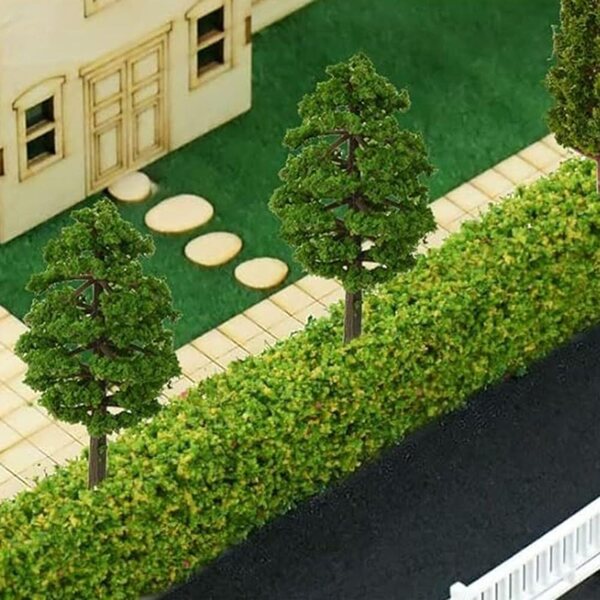 Set 9 siepi e 6 alberi miniatura per diorami e modellismo NEIQIUWING
