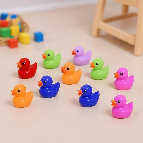 Set 30 Mini Figurine Anatroccoli Colorati per Decorazioni Casa e Giardino