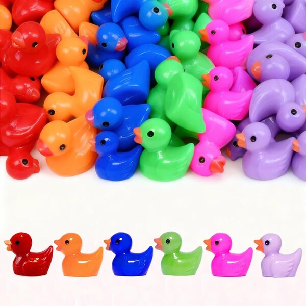 Set 30 Mini Figurine Anatroccoli Colorati per Decorazioni Casa e Giardino